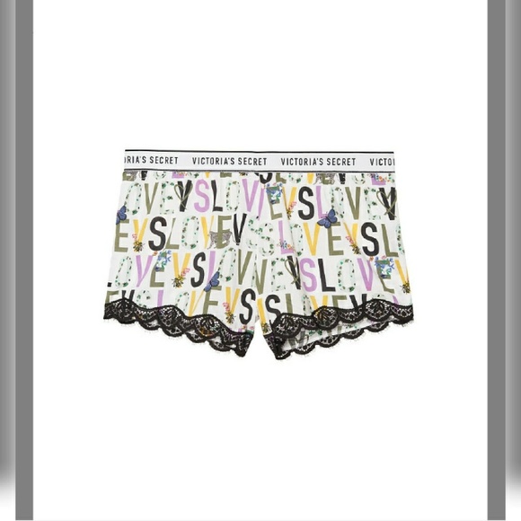 NEW VICTORIA'S SECRET LOGO SLEEP SHORTS - Picture 4 of 8